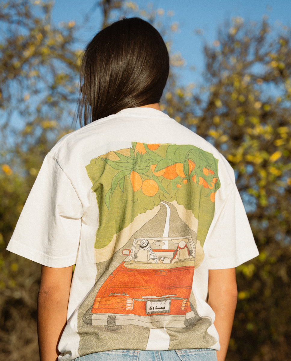Citrus Drive Graphic Tee (Off-white)