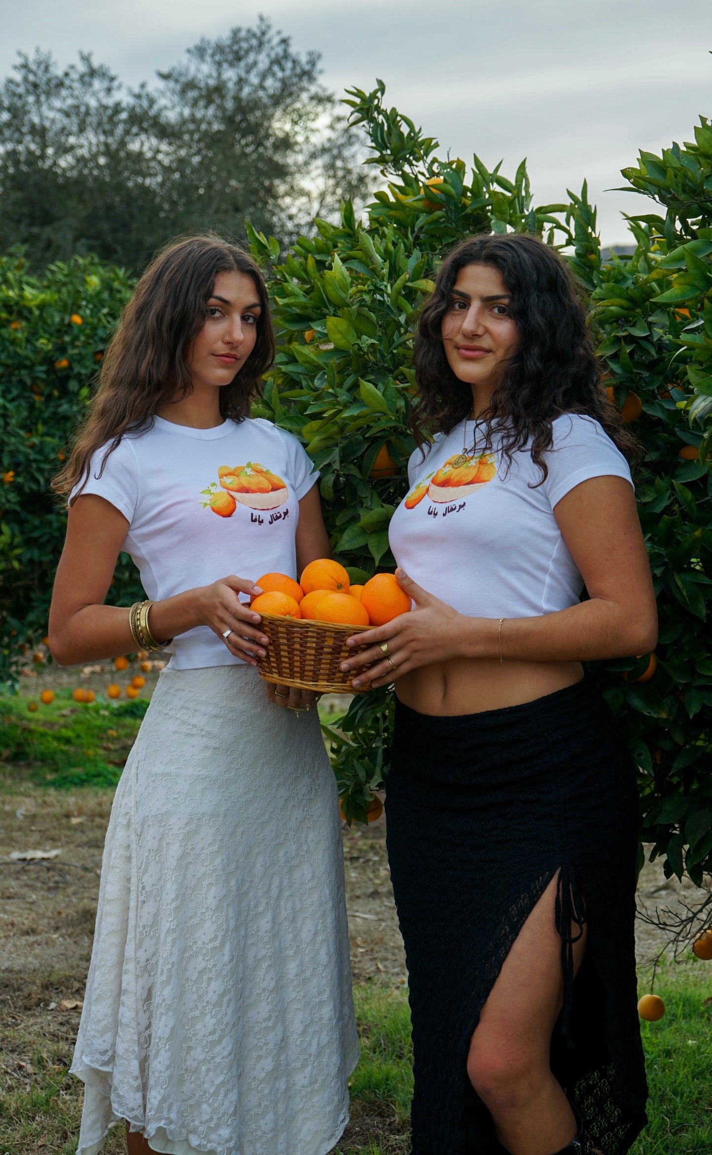 "Yafa's Oranges" Ribbed Baby Tee